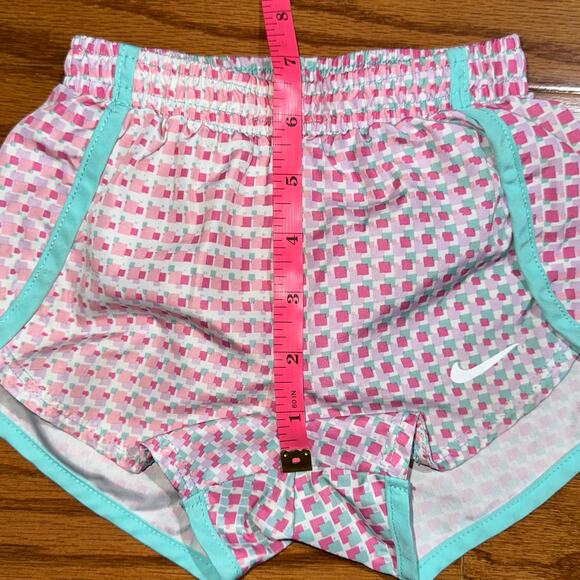 Nike Toddler Girl Pink Blue Pattern Dri-Fit Athletic Shorts Size 2T - Picture 11 of 13